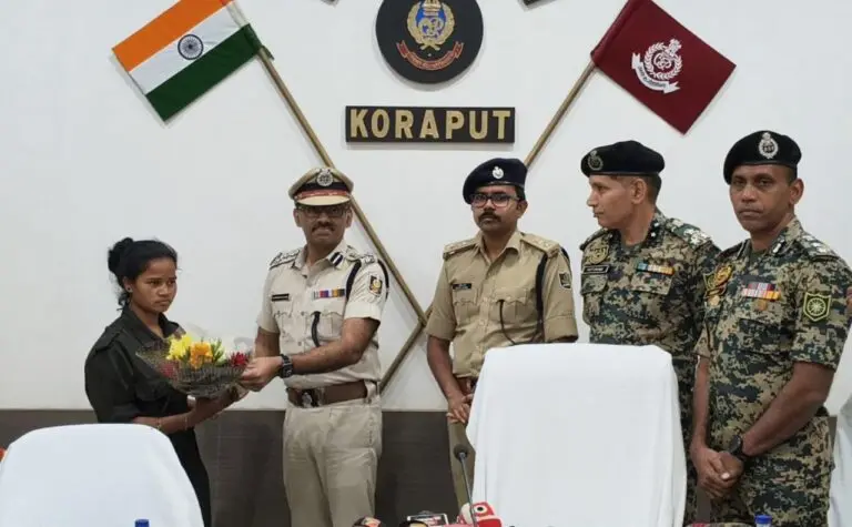Third Maoist Surrender In 72 Hours: Woman Cadre Gives Up Arms In Odisha’s Koraput