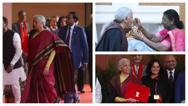 Nirmala Sitharaman Dons Kanjeevaram Saree For Record 9th Consecutive Union Budget On Historic Sunday