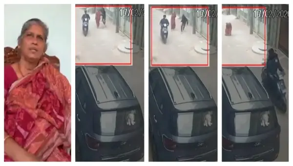 CCTV Captures Brazen Chain Snatching From Cop’s Mother In Bhubaneswar