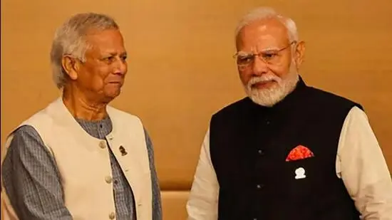 Muhammad Yunus and Narendra Modi