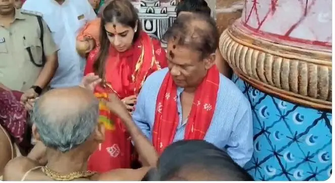 Dilip Ray Visits Puri Jagannath Temple After Dramatic Rajya Sabha Win With 11 Cross Votes