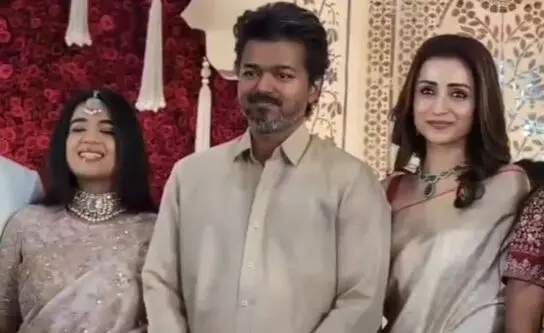 Vijay, Trisha Krishnan Attend Wedding Reception Together Amid Actor-Politician’s Divorce Buzz