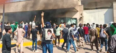 Mob Attacks US Consulate In Karachi; Burns Down Guardhouse