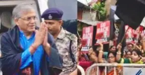 CEC Gyanesh Kumar Faces Third Protest in Bengal Temple Visits