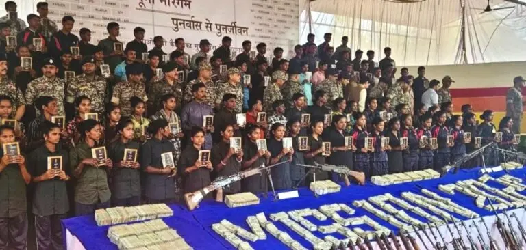 108 Maoists Surrender In Chhattisgarh’s Bastar; Rs 3.61 crore cash, gold recovered