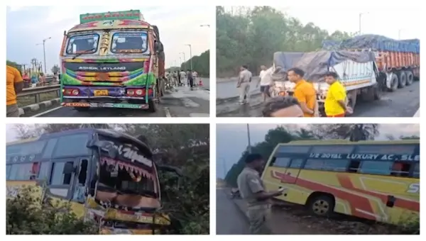 One Dead, Five Injured In Multi-Vehicle Pile-Up On NH In Odisha’s Bhadrak