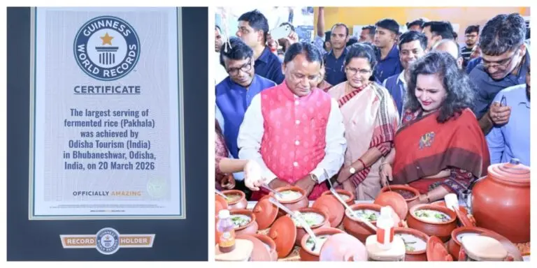 Odisha Sets Guinness World Record With 1174 Kg Pakhala On State-Level Parba