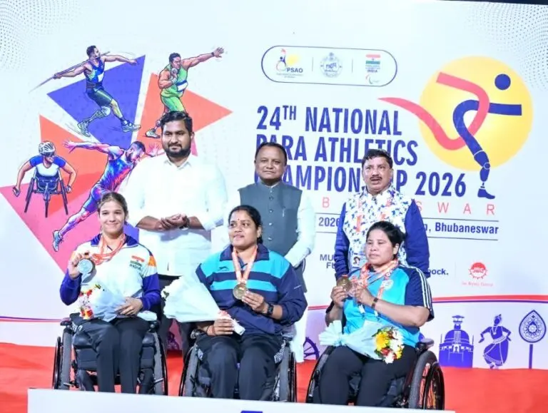 Mohan Majhi at National Para Athletics