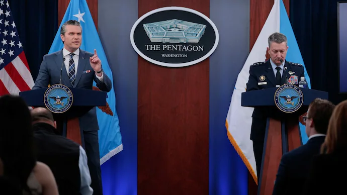 Pete Hegseth at Pentagon