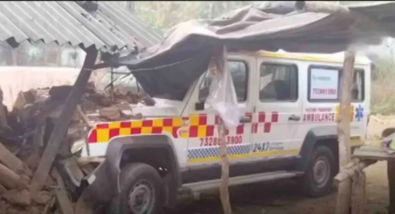 3 Of Family Injured As Ambulance Ploughs Into House In Odisha’s Nayagarh