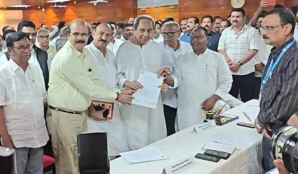 Naveen Patnaik, Bhakta Charan Das At Rajya Sabha Nomination Filing Amid Anti-BJP Push