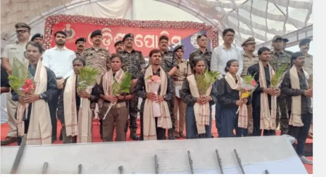 11 Maoists Surrender With Firearms Before Odisha Police In Kalahandi