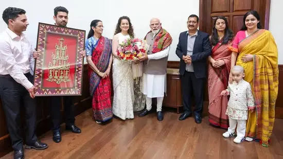 Kangana Ranaut Rings In ‘Memorable’ 40th Birthday With PM Narendra Modi