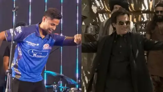 Suryakumar Recreates Akshaye Khanna’s ‘Dhurandhar’ Step, Grooves To FA9LA At IPL 2026 [Watch[