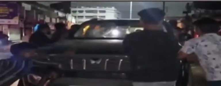 Tension At Cuttack’s Buxi Bazaar After SUV Rams Motorcycle, Injures Several