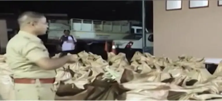 Hilltop Hideout Busted: Police Seize 2811 Kg Ganja Worth Rs 3 Crore In Odisha’s Gajapati