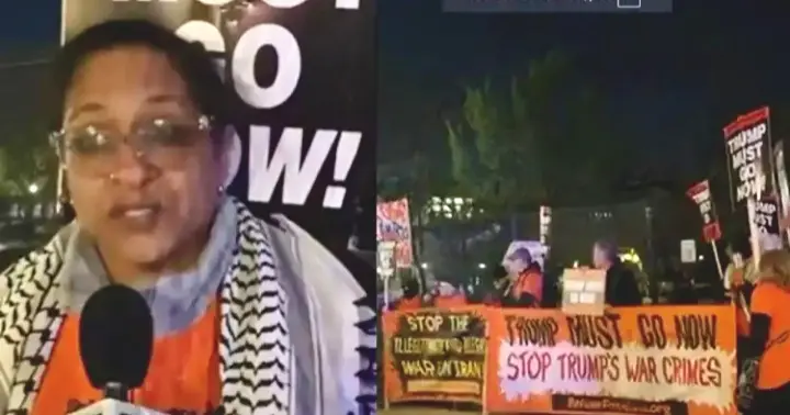 Protesters Gather Outside White House Demanding Trump’s Ouster; Accuse Him Of War Crimes