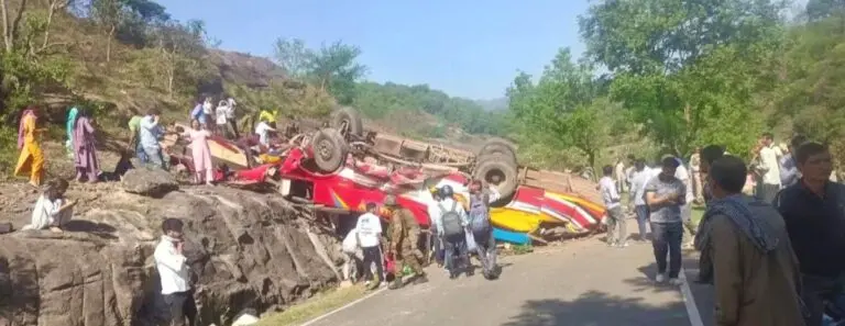 At Least 10 Passengers Die After Bus Turns Turtle On J&K Highway