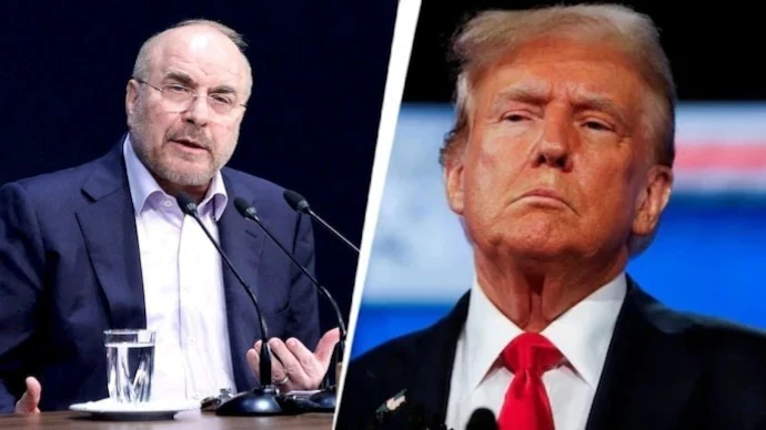 Iran speaker mohammad bagher ghalibaf, Donald trump