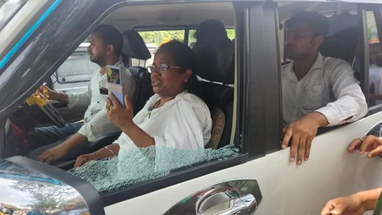 TMC MP Mitali Bag car attacked