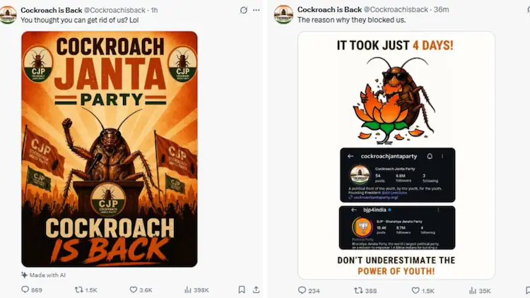Cockroach is back
