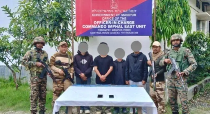 Eight, Including Two Top Militants, Nabbed In Manipur; Weapons And Ammunition Recovered