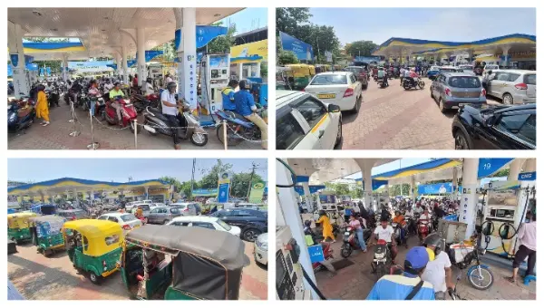 Odisha Fuel Scare: Panic Buying Triggers Queues, Temporary Dry-Outs At Petrol Pumps
