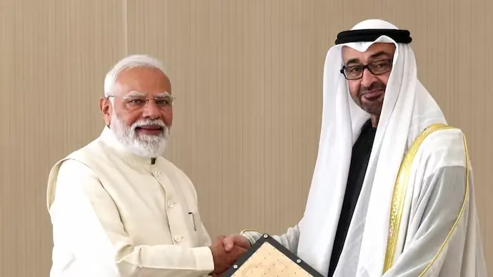 PM narendra modi, UAE president sheikh mohamed bin zayed al nahyan