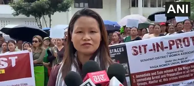 Naga Women Stage Mass Sit‑Ins Across Manipur’s Hill District Demanding Release Of Six Hostages