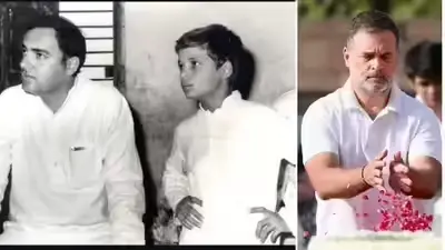 Rahul Gandhi tribute to dad Rajiv