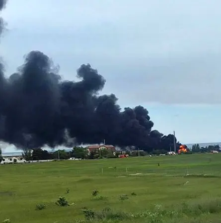 Fires Erupt At Russian Oil Depots After Overnight Ukrainian Drone Strikes