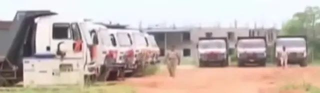 30 Vehicles Seized During Raid On Illegal Sand Mining In Bhubaneswar