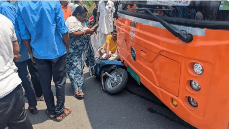 2 Critical After Ama Bus Hits Scooter In Odisha’s Sambalpur
