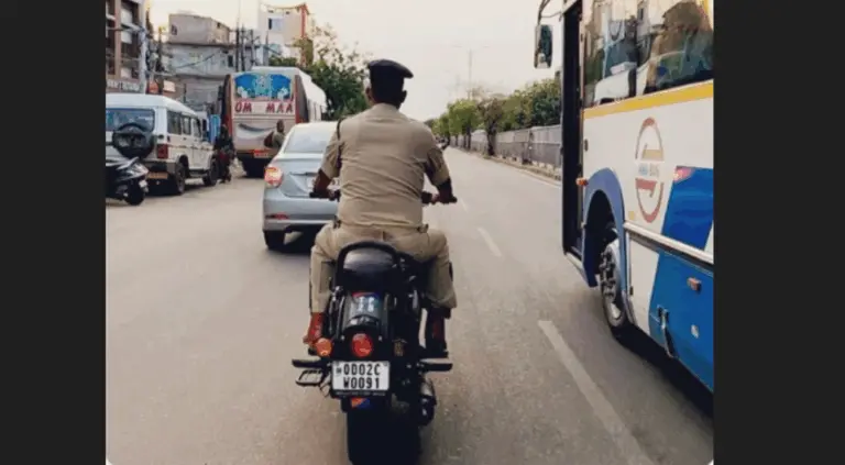 Acting Swiftly After X Post About Cop Riding Bike Without Helmet, RTO Cuttack Issues Challan