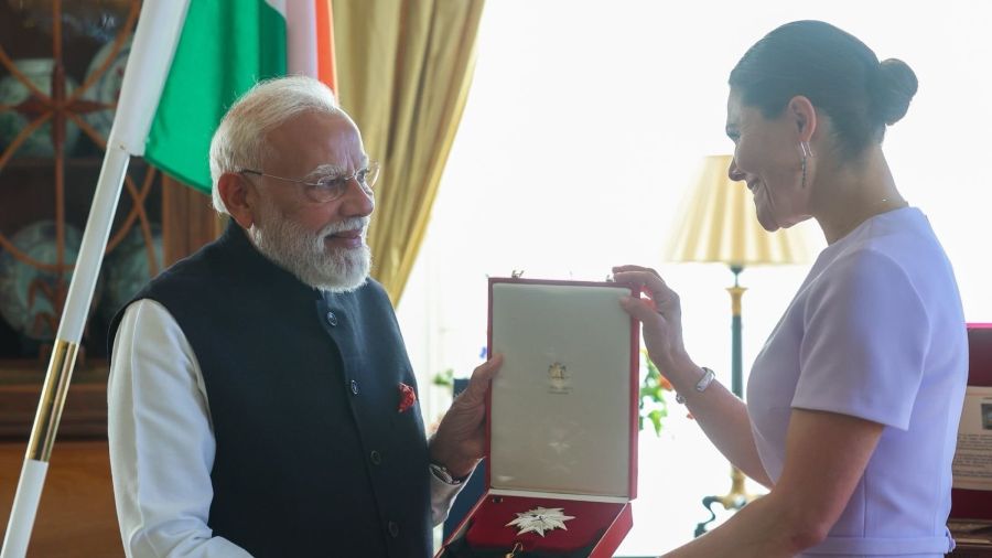 Sweden honours Modi