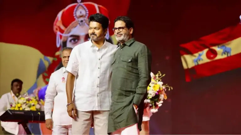 Vijay with Prashant Kishor