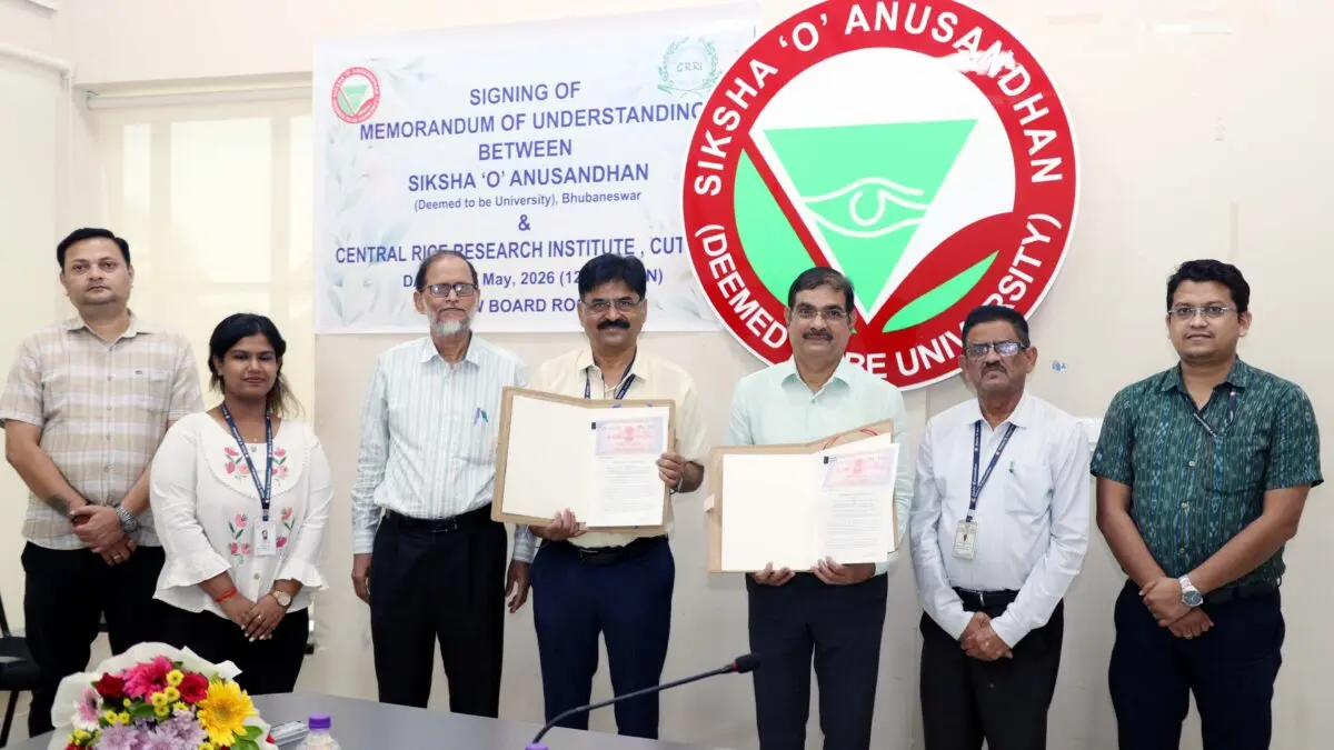 SOA & ICAR-CRRI Sign MoU To Boost Rice Research, Agri Education In Odisha