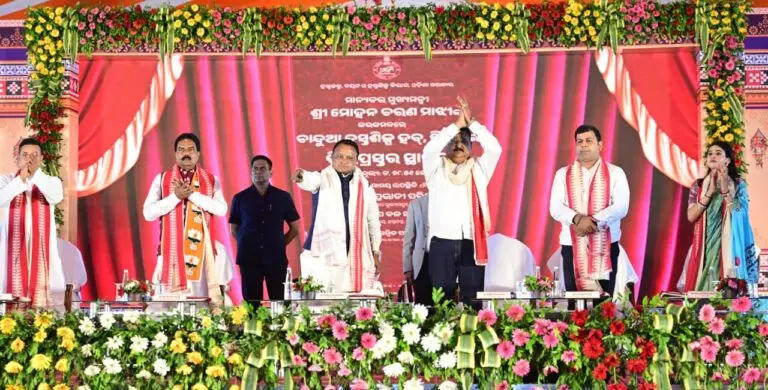 Odisha CM Lays Foundation For Rs 80 Cr Applique Hub At Pipili