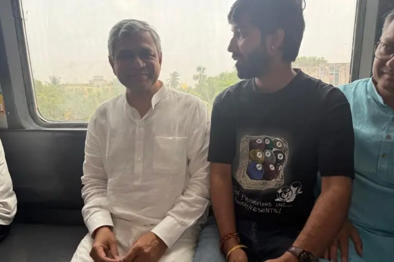 Ashwini Vaishnaw Metro ride