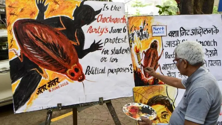 Cockroach Janta Party protest