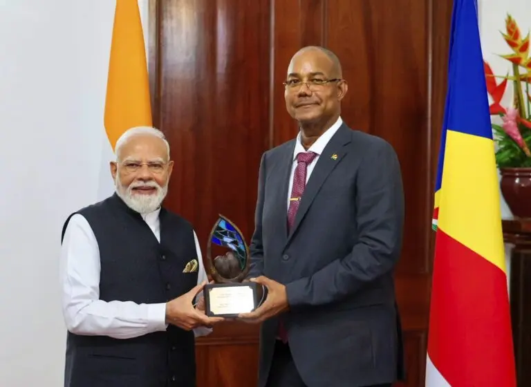 PM Modi Conferred With Highest Environment Award In Seychelles