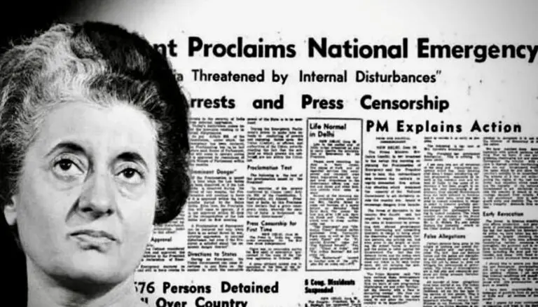 Indira Gandhi proclaimed Emergency