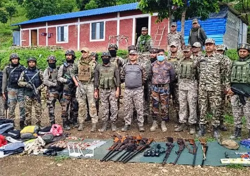 Security Forces Seize Weapons, Destroy 30 Illegal Bunkers In Villages Of Manipur’s Kangpokpi District