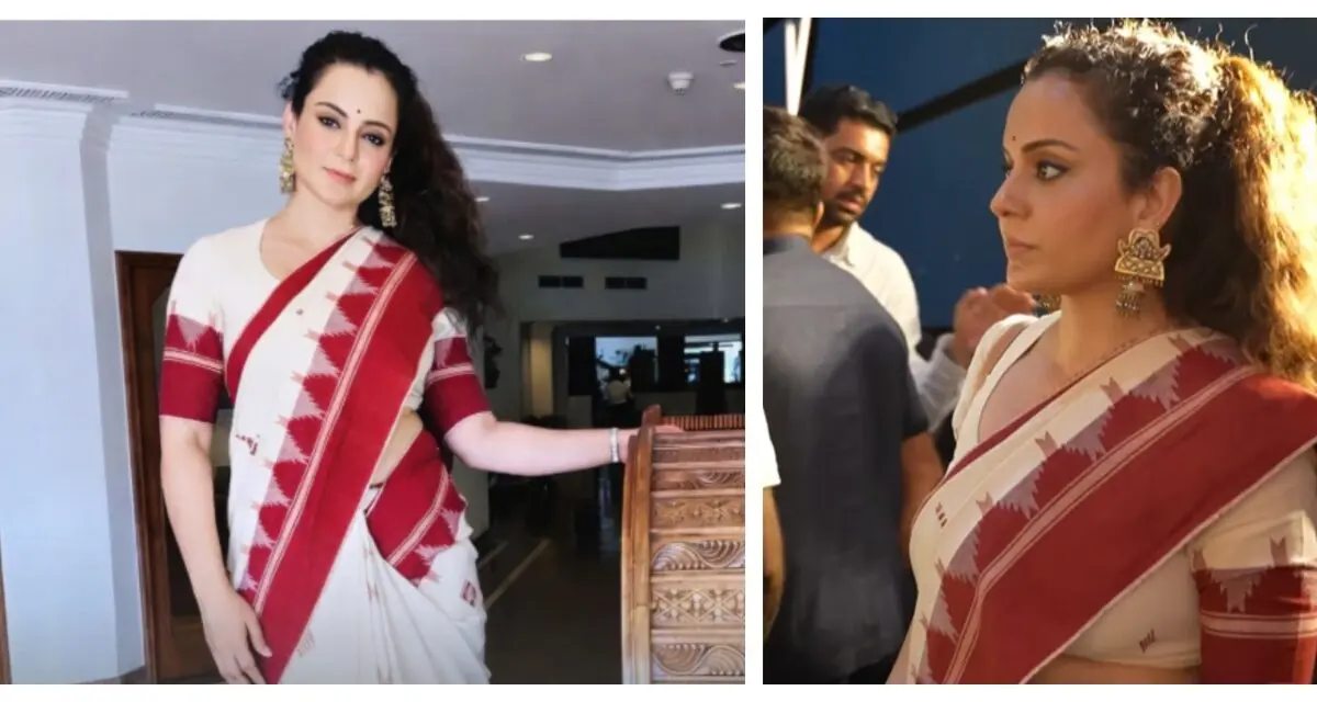 Kangana Ranaut Sparks Excitement After Flaunting Odisha’s Iconic Kotpad Saree