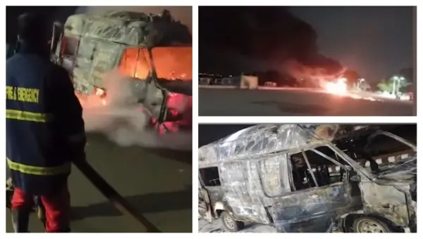 Moving Ambulance Catches Fire In Odisha’s Cuttack City, Infant Patient & Family Narrowly Escape