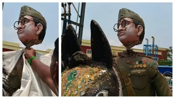 The Shameful Desecration Of Netaji Statue In Bhubaneswar Court Complex