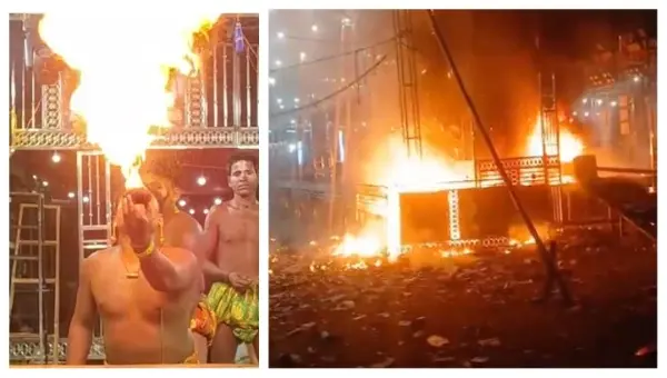 Ramayana Stage Catches Fire During ‘Jatra’ Battle Near Berhampur In Odisha
