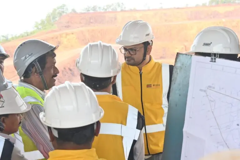 OMC MD Visits Daitari Iron Ore & Bangur Chromite Mines; Stresses Production, Safety
