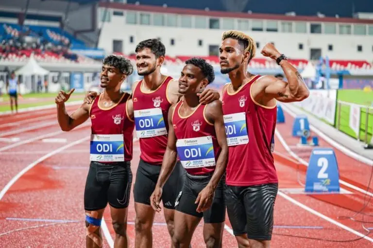 Odisha wins 4x100 relay
