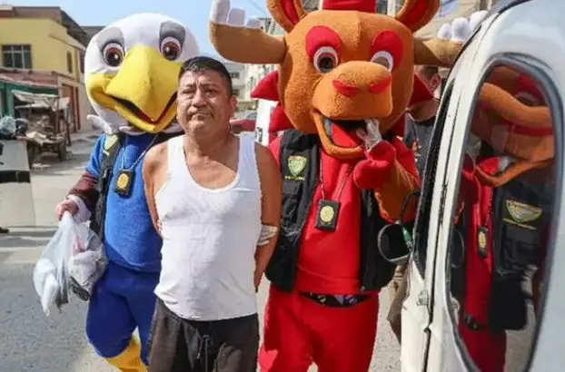 Dressed As Clutch And Maple, Peru Police Nab Suspected Drug Dealer During World Cup Match